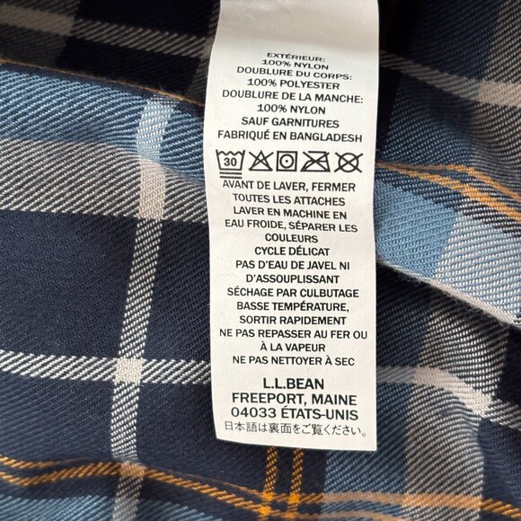 Vtg LL Bean‎ Plaid Blanket Lined Jacket Mens XL Insulated Grandpa Jacket Outdoor - Picture 8 of 8